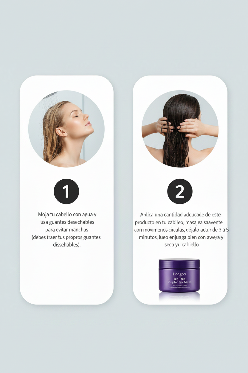 Champú morado para eliminar tonos amarillentos y cuidar el cabello