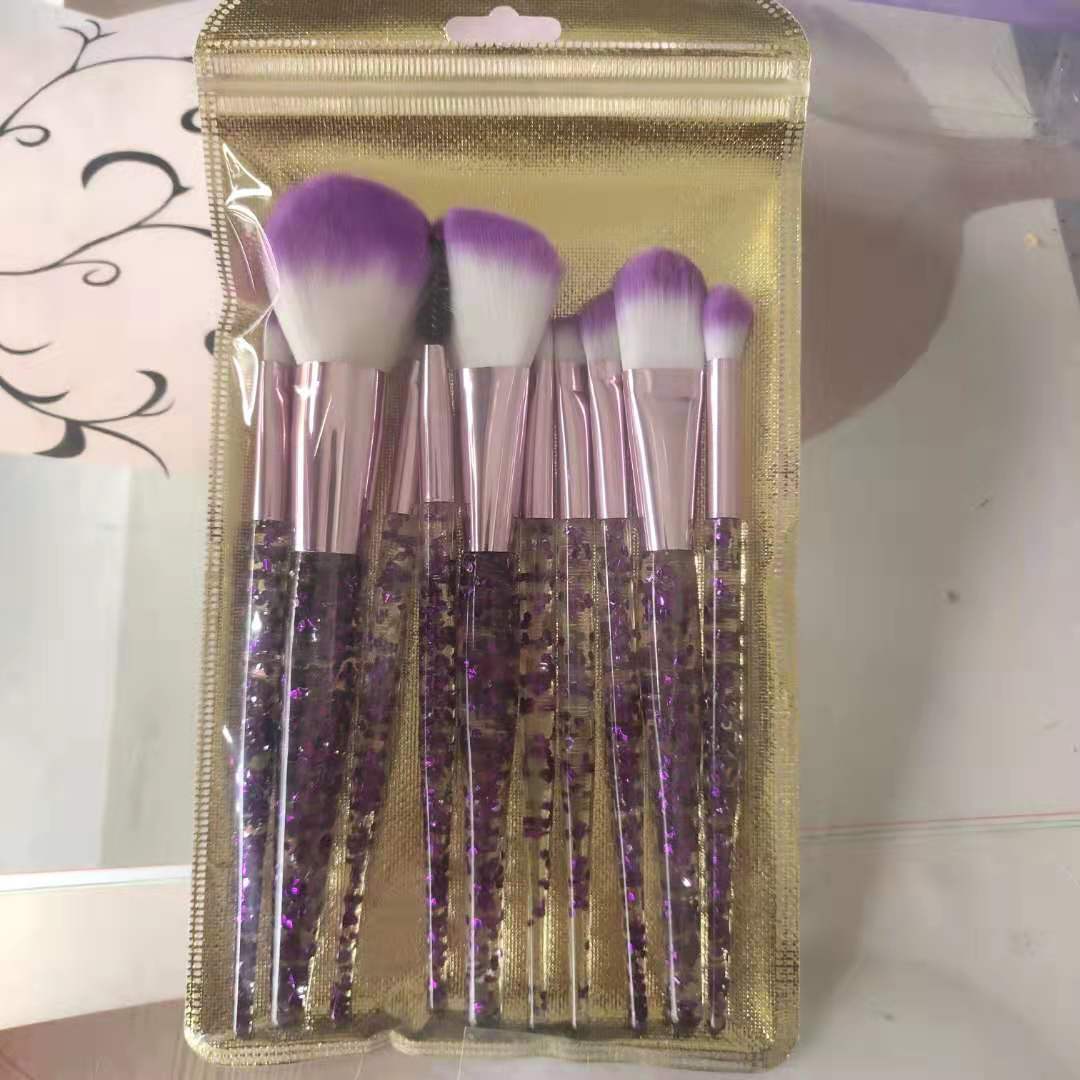 Set de 10 Piezas de Brochas de Maquillaje para Belleza y Difuminado