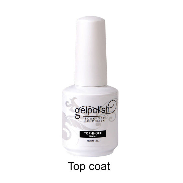Esmalte Gel para Manicura Profesional | Top Coat, Base Coat o Pack Completo