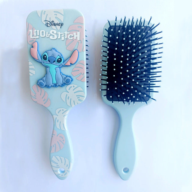 AirComb. (Peine para Cabello con Bolsa de Aire para Alisar y Estilizar con decoración de stich y minnie)