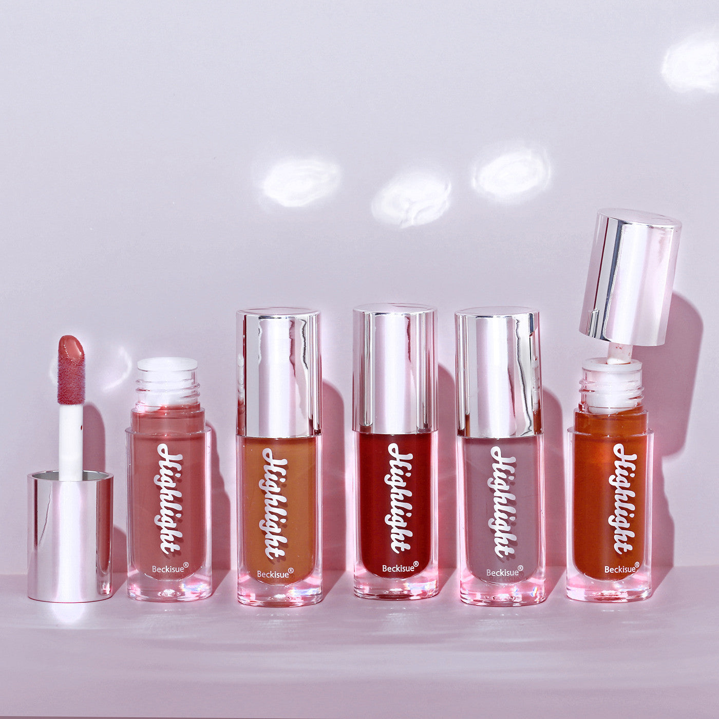 Gloss labial de alto brillo con acabado espejo