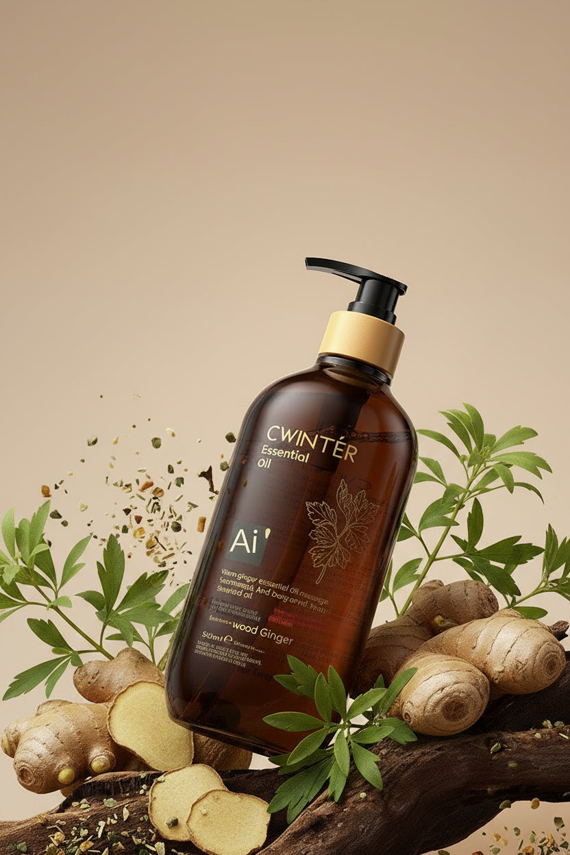 Aceite esencial de jengibre de 500 ml para el cuidado e hidratación corporal
